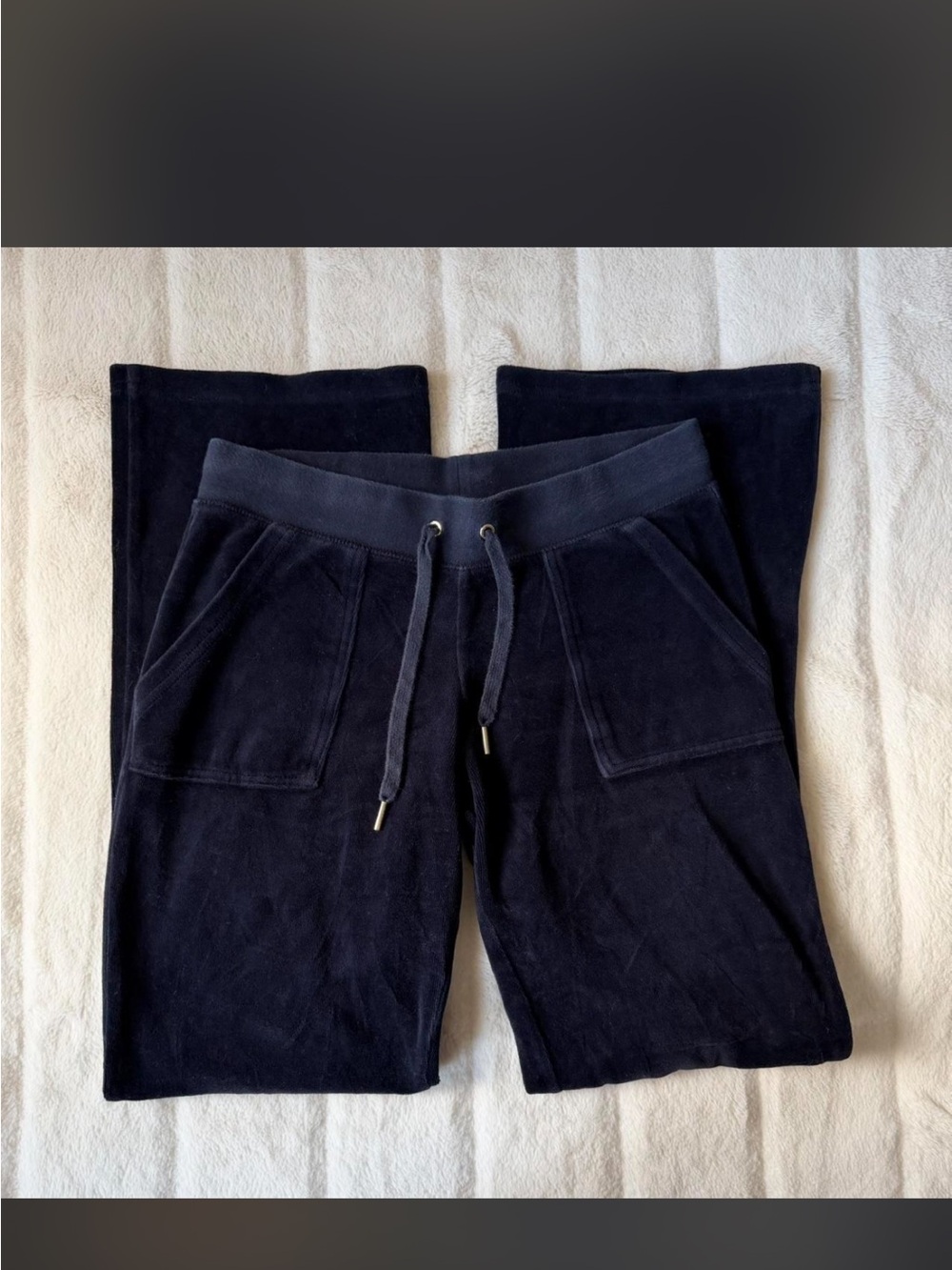 Vintage Y2K Juicy Couture Low Rise Velour Sweatpants - Picture 3 of 5